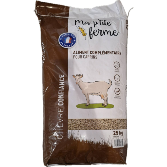 Aliment Complet Chevre/Petits Ruminants Confiance 25kg Sans OGM - MA P'TITE FERME