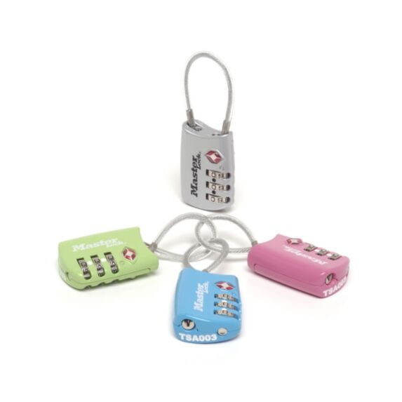 Cadenas combinaison programmable câble acier multicolore - MASTER LOCK