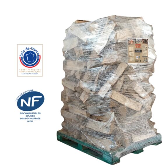 Ballot 2m3 Bûches 50cm bois feuillus - FLAMINO