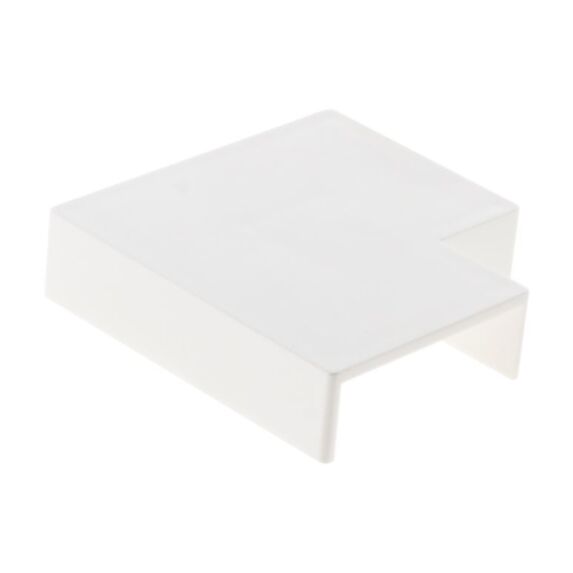 4 angles plats 30 x 10 blanc