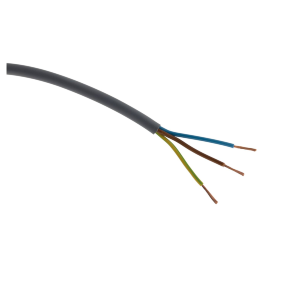 Cable ho5vvf 3x2.5 gris 5m - plasto - INOTECH