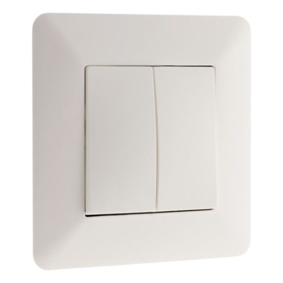 Interrupteur va-et-vient double 10a blanc - artezo - INOTECH
