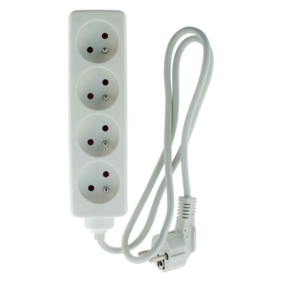 Multiprise 4 Prises 2 Pôles + Terre 16A - ZENITECH
