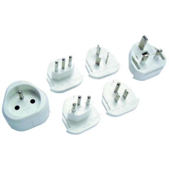 Lot 6 adaptateurs voyage plus de 100 pays - ZENITECH