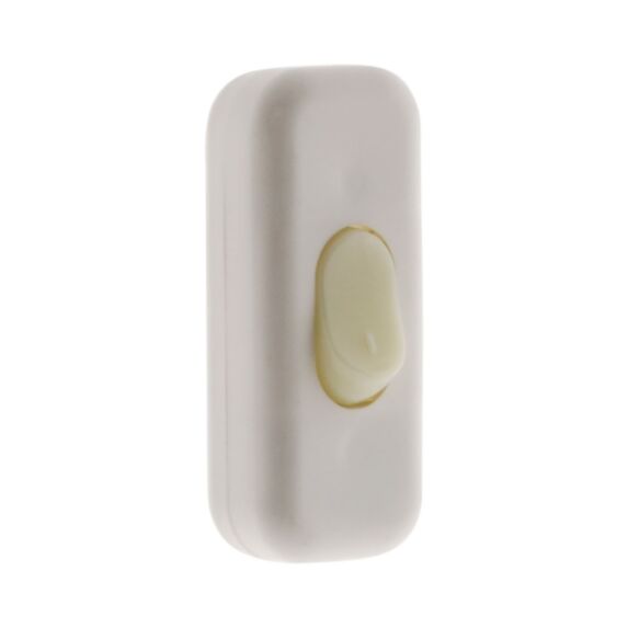 Interrupteur 2a unipolaire luminescent blanc - zenitech