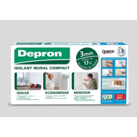 Isolant mural Depron polystyrène extrudé 100cmx100cm 3mm blanc