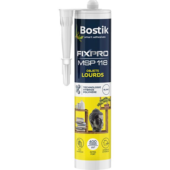 Mastic FixPro MSP 118 Objets Lourds 290ml - BOSTIK