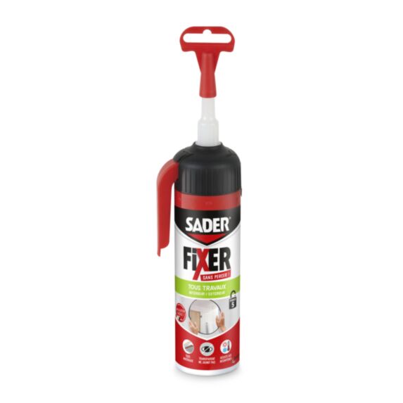 Colle de Fixation Fixer Sans Percer Tous Travaux Transparent 110gr - SADER