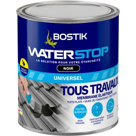 Membrane d'étanchéité Waterstop 1kg noir - BOSTIK