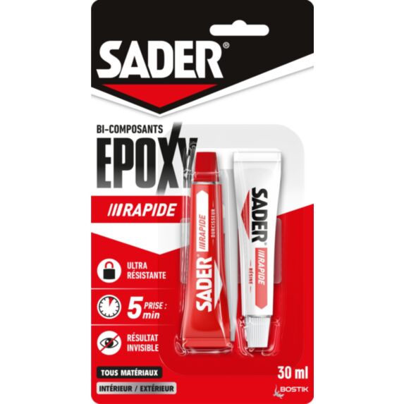 Colle Epoxy Rapide 2x15ml - SADER