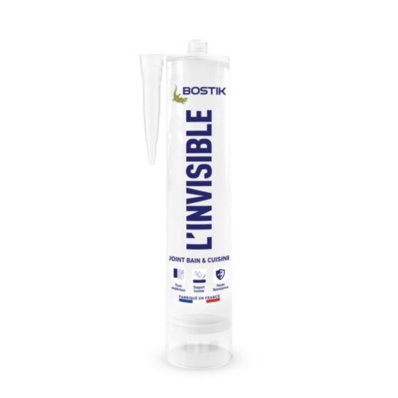 Mastic sanitaire L’Invisible cartouche 290ml - BOSTIK