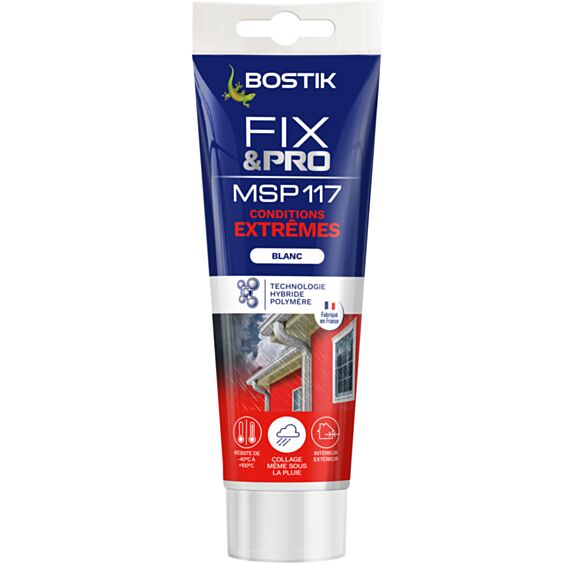 Colle mastic Fix&Pro MSP 117 blanc 150ml - BOSTIK