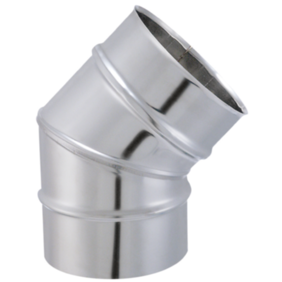 Coude secteur 90° tyral Inox 304 Ø125mm - JONCOUX