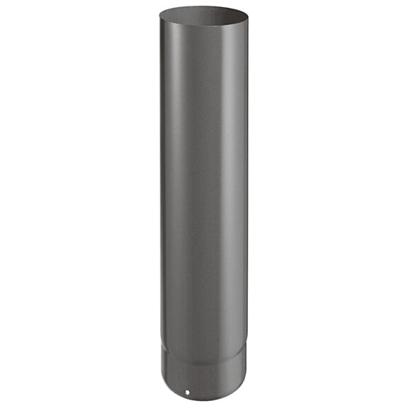 Tuyau raccordement 25cm émail 0,7mm noir mat Ø150mm - JONCOUX