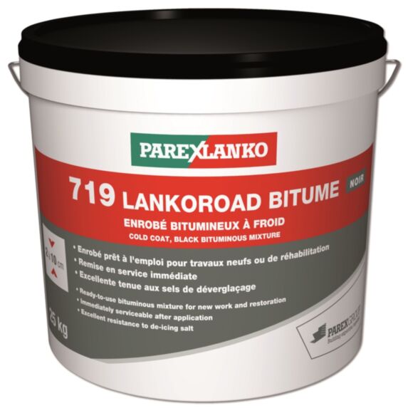 Enrobé bitumineux à froid 719 Noir 25kg - LANKOROAD BITUME