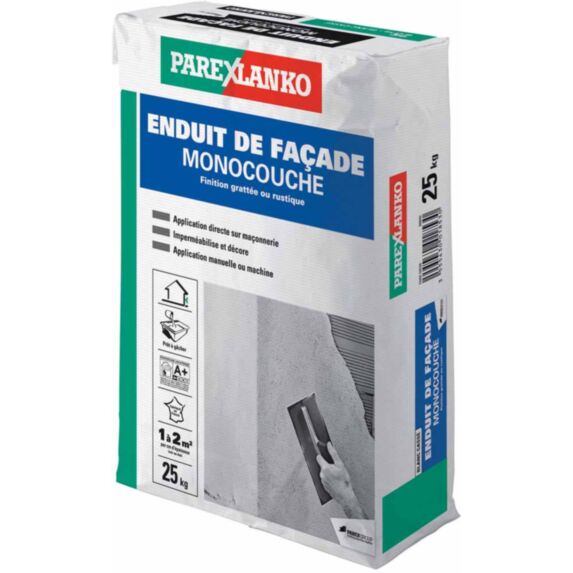 Enduit monocouche beige T50 25kg - PAREXLANKO