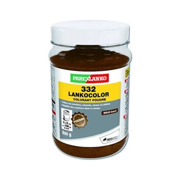Colorant pour mortier et ciment Lankocolor brun foncé 800g - PAREXLANKO