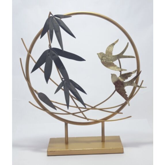 Objet oiseau en métal H36 cm - ATMOSPHERA