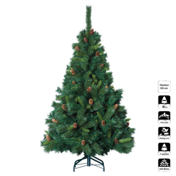 Sapin de Noël artificiel royal Majestic 150 cm
