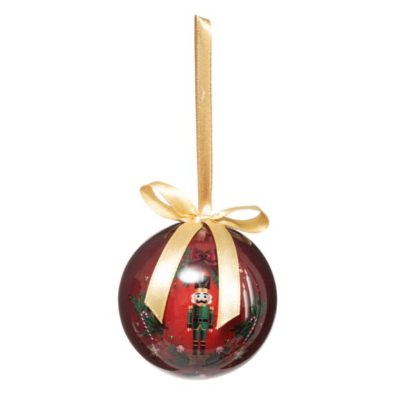 Boule de Noël Casse-Noisette Plastique Ø7,5cm