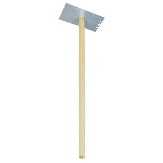 Pied boîte aux lettres acier galvanisé beige - BURG-WACHTER
