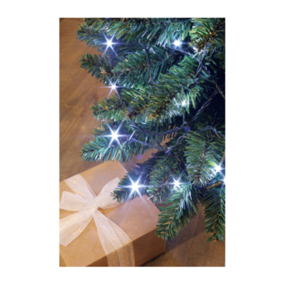 Guirlande flicker 64 led blanc 5m - BLACHERE