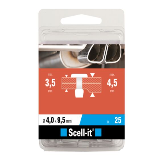 Boîte de 25 rivets aveugles Ø 4 x 9.5 mm - SCELL IT