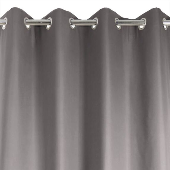 Rideau thermique occultant Atlas Gris foncé 135x240cm