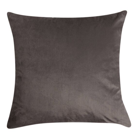 Coussin 40x40cm déhoussable vanille gris foncé - JBY CREATION