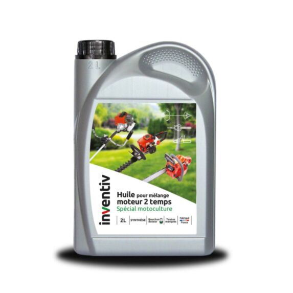 Lubrifiant 2TS synthèse avec bouchon doseur 2L - INVENTIV