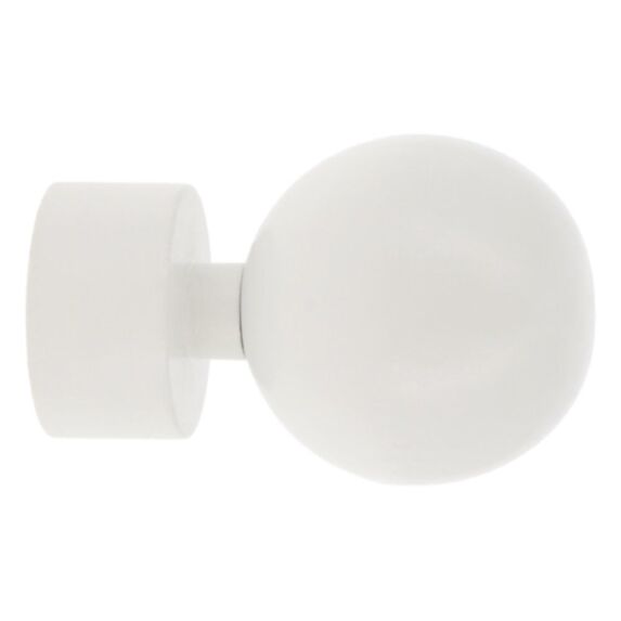 Embout sphère bois Ø35mm laqué blanc - INVENTIV