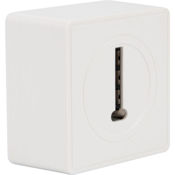 Prise téléphone saillie Helios blanc - INVENTIV