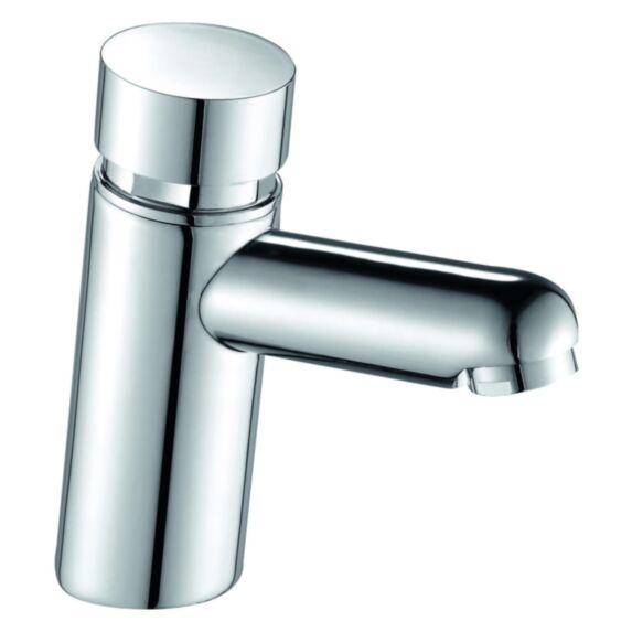 Robinet lave-mains PUSH TRIM laiton chromé 13,5x7,5x10,5cm - INVENTIV
