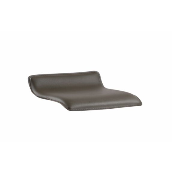 Assise tabouret de bar en PVC marron - INVENTIV