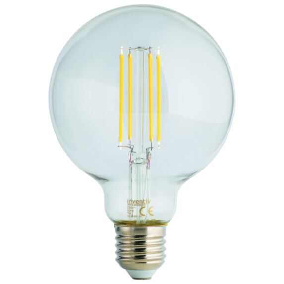 Ampoule Filament Globe G95 E27 Transparente 806 Lumens 60 W 2700 K