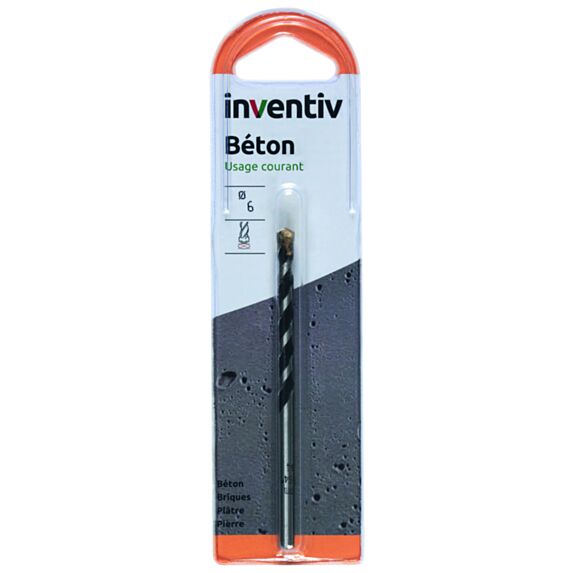Foret béton Ø6 mm - INVENTIV