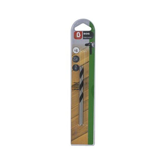 Mèche bois 3 pointes Ø9 mm - INVENTIV