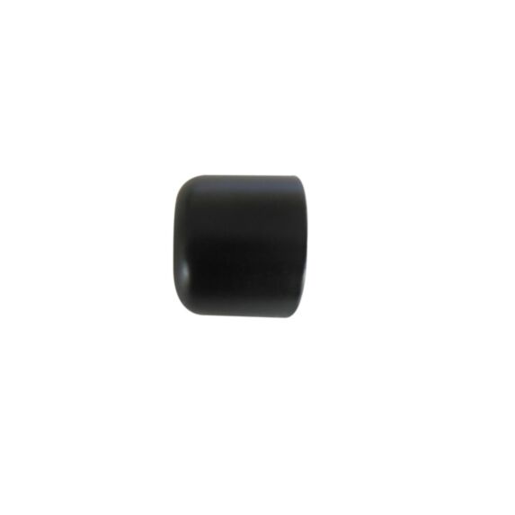 2 Embouts Barre Rideaux Bouchon Ø20mm Noir Mat - INVENTIV