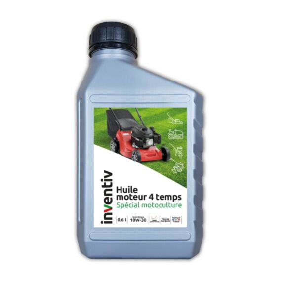 Lubrifiant spécial motoculture 4TS synthèse 10W-30 0,6L - INVENTIV