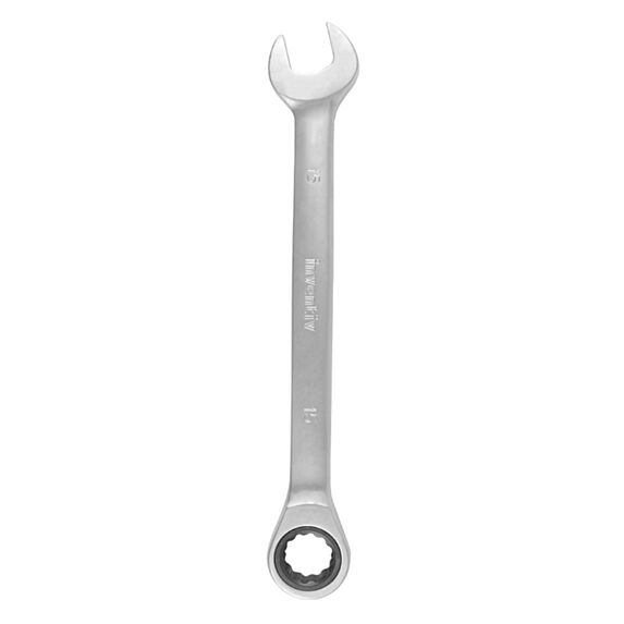 Clé mixte à cliquet 15mm chrome vanadium - INVENTIV