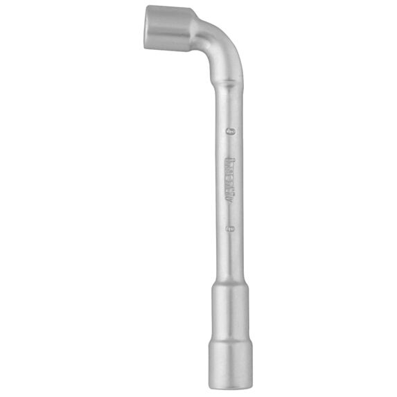 Clé à pipe débouchée 9mm 6/12 pans chrome vanadium - INVENTIV
