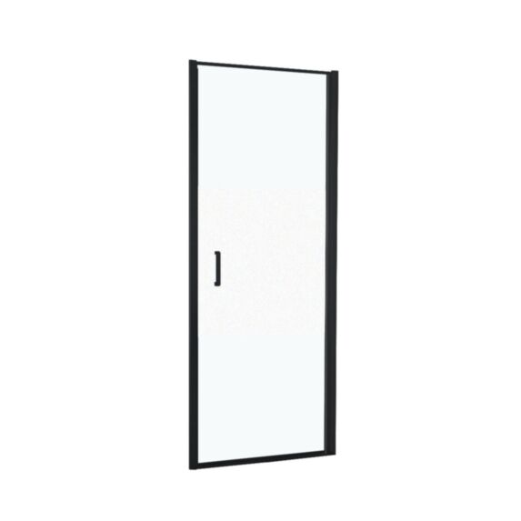 Porte douche pivotante verre 90cm noir mat - INVENTIV