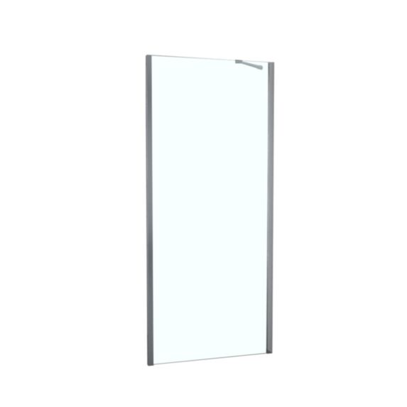 Retour fixe douche à associer verre transparent 90cm chromé - INVENTIV