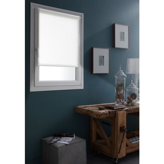 Store enrouleur occultant sans perçage blanc 45x250cm - INVENTIV
