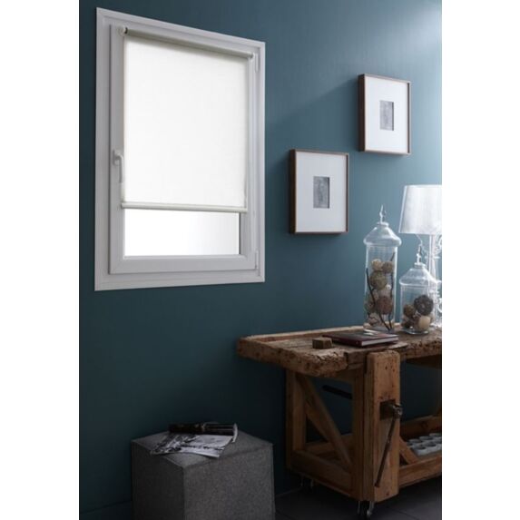 Store enrouleur tamisant sans perçage blanc 45x250cm - INVENTIV