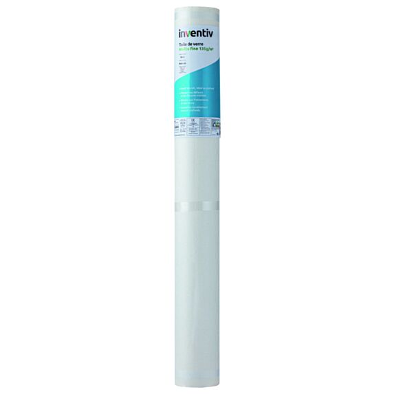 Toile de Verre Maille Fine 135gr/m² 25m - INVENTIV