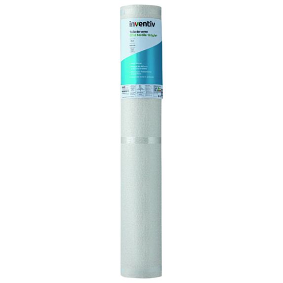 Toile de Verre Textile 165gr/m² 25m - INVENTIV