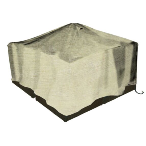 Housse salon bas 5 places V2 163x145x75cm beige - INVENTIV