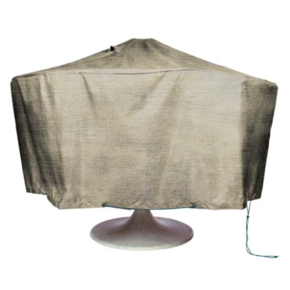 Housse table ronde 160x60cm beige - INVENTIV