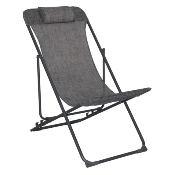 Chaise relax gris clair - INVENTIV